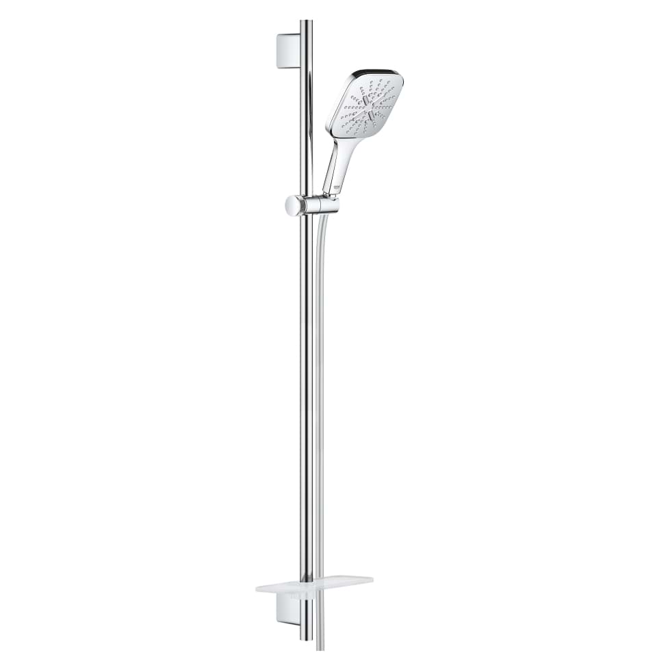 Bild von GROHE Rainshower SmartActive 130 Cube Brausestangenset 3 Strahlarten #26586000 - chrom