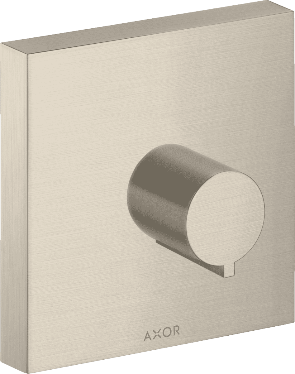 Bild von HANSGROHE AXOR ShowerSolutions Absperrventil 120/120 Unterputz eckig #10972820 - Brushed Nickel