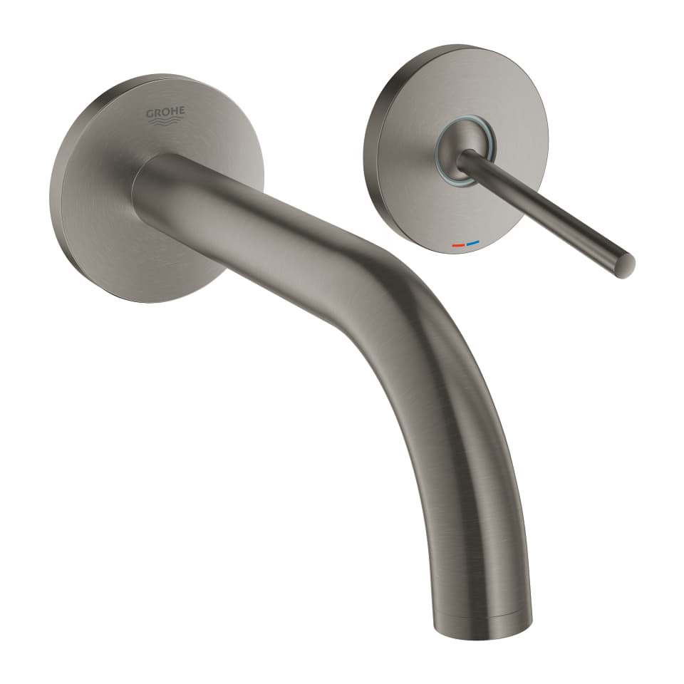 Bild von GROHE Atrio 2-Loch-Waschtischbatterie #19287AL3 - hard graphite gebürstet
