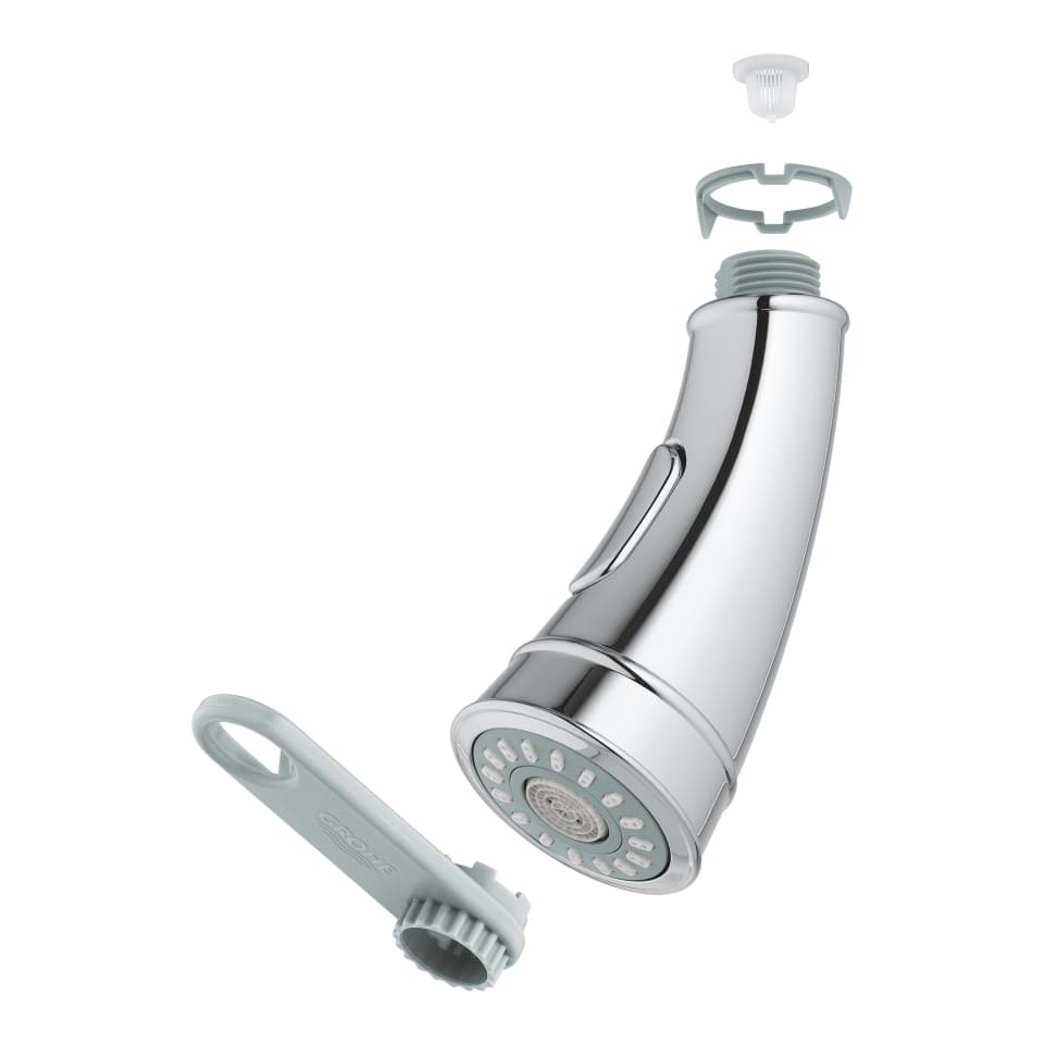 Bild von GROHE Spülbrause #46890NC0 - chrom / night time grey