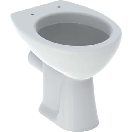 Bild von GEBERIT Renova Stand-WC Flachspüler, Abgang horizontal #201000600 - weiß / KeraTect