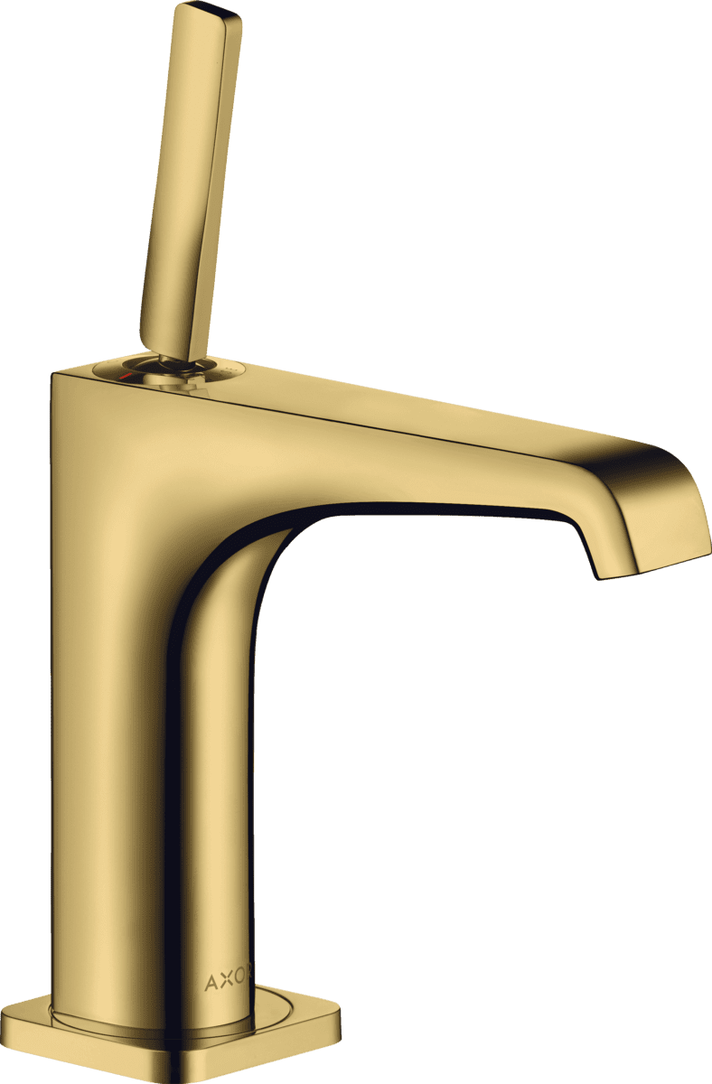 Bild von HANSGROHE AXOR Citterio E Einhebel-Waschtischmischer 130 mit Pingriff und Ablaufgarnitur #36101990 - Polished Gold Optic