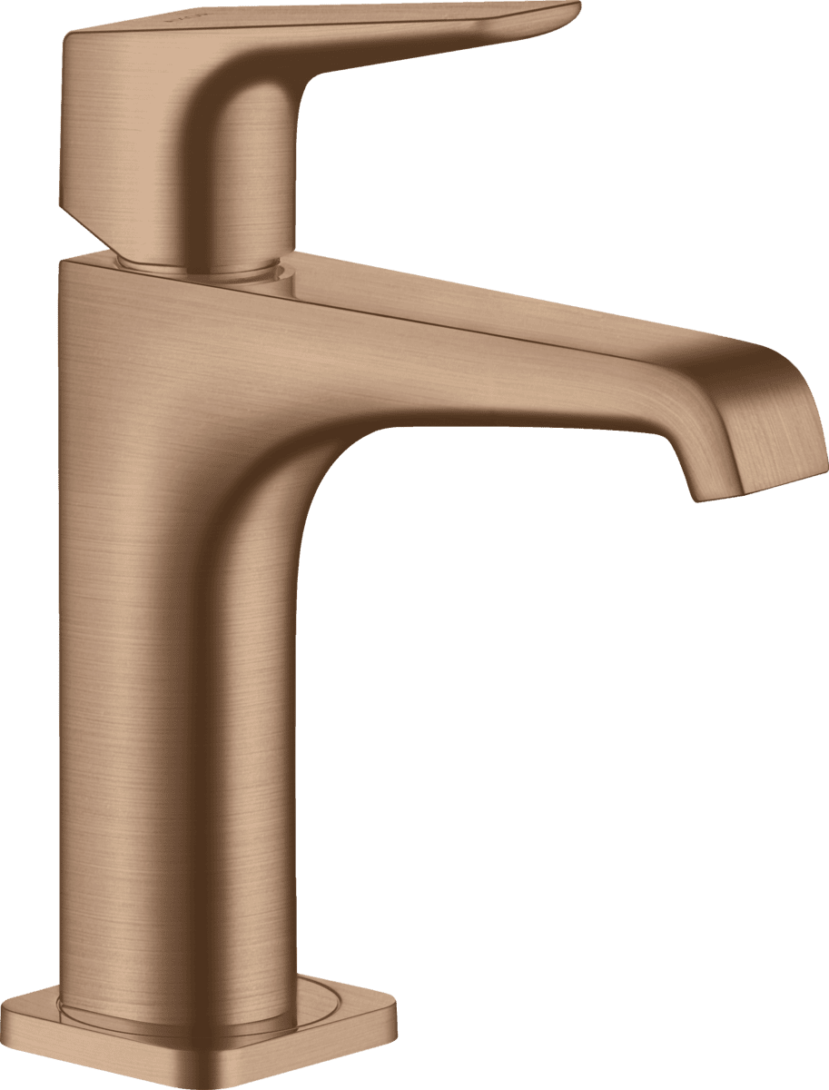 Bild von HANSGROHE AXOR Citterio E Einhebel-Waschtischmischer 130 mit Hebelgriff und Ablaufgarnitur #36111310 - Brushed Red Gold