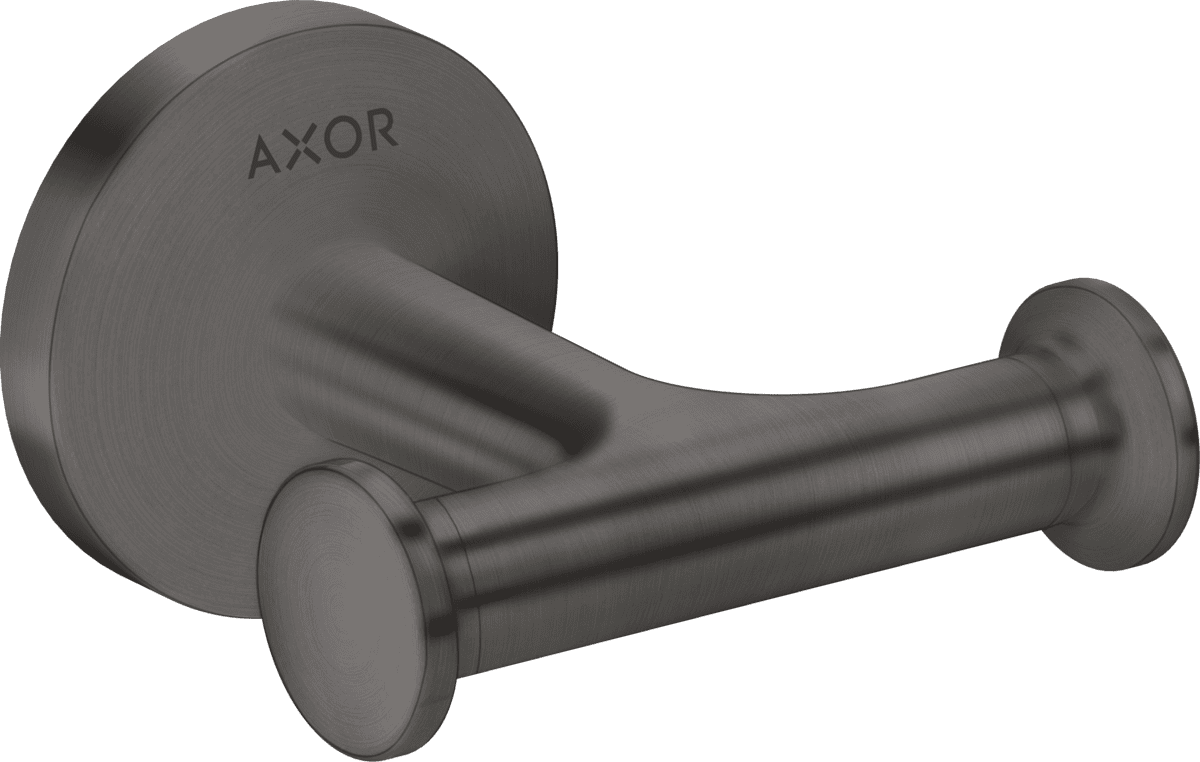 Bild von HANSGROHE AXOR Universal Circular Handtuchhaken doppelt #42812340 - Brushed Black Chrome