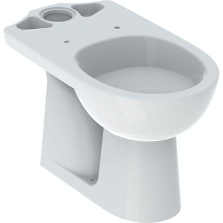 Bild von GEBERIT Renova Stand-WC für AP-Spülkasten aufgesetzt, Tiefspüler, Abgang vertikal #203821600 - weiß / KeraTect