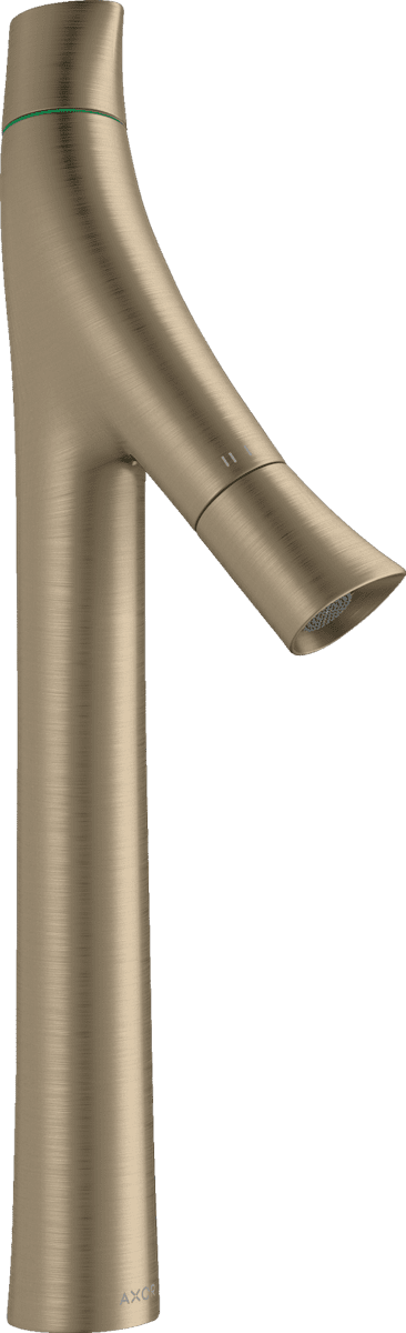 Bild von HANSGROHE AXOR Starck Organic 2-Griff Waschtischmischer 240 für Aufsatzwaschtische mit Ablaufgarnitur #12013820 - Brushed Nickel