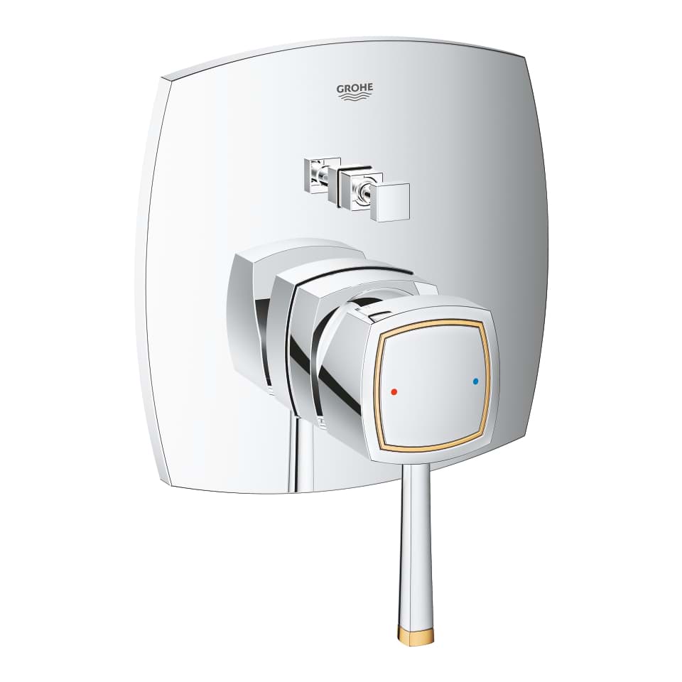 Bild von GROHE Grandera Einhand-Wannenbatterie #24068IG0 - chrom/gold