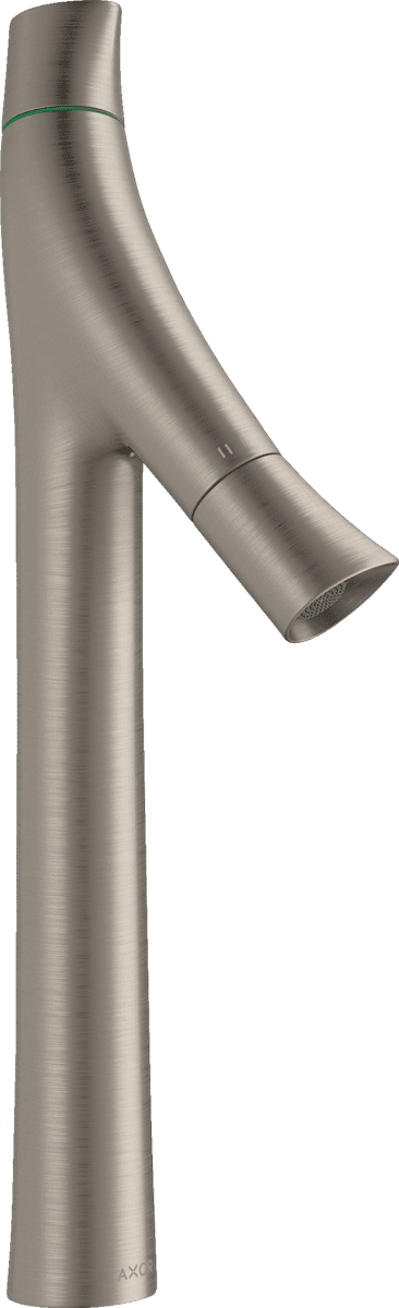 Bild von HANSGROHE AXOR Starck Organic 2-Griff Waschtischmischer 240 für Aufsatzwaschtische mit Ablaufgarnitur #12013800 - Edelstahl Optic