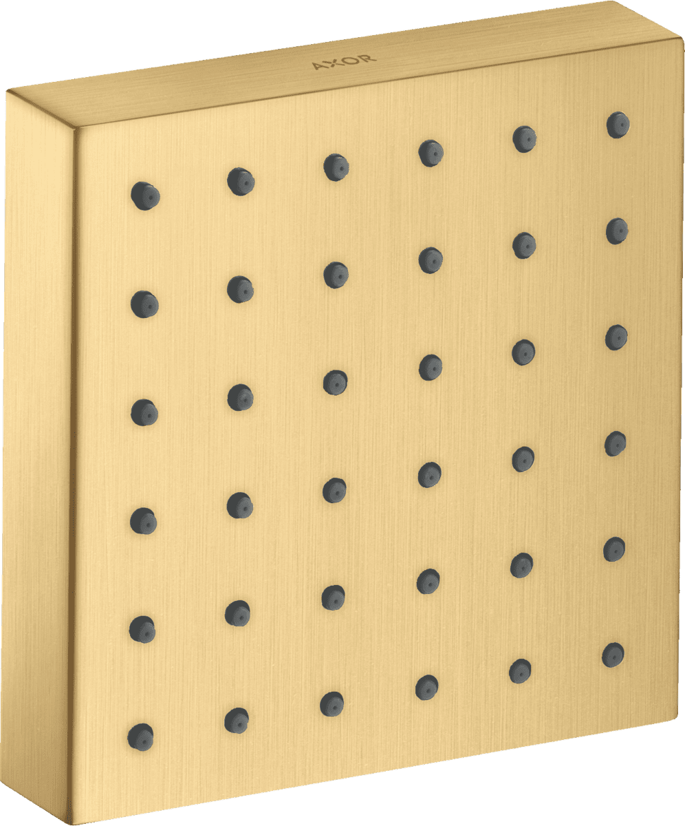 Picture of HANSGROHE AXOR ShowerSolutions Shower module 120/120 for concealed installation square #28491250 - Brushed Gold Optic