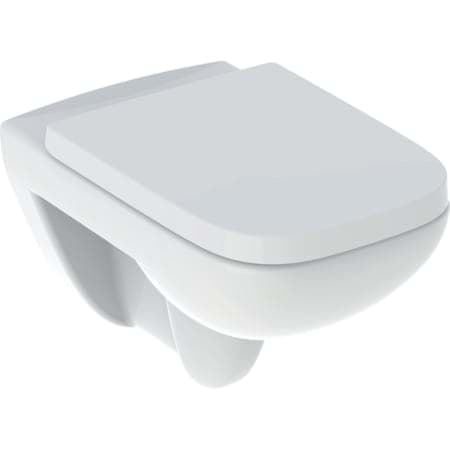 Bild von GEBERIT Renova Plan Set Wand-WC Tiefspüler, Rimfree, mit WC-Sitz #500.817.00.1 - weiß