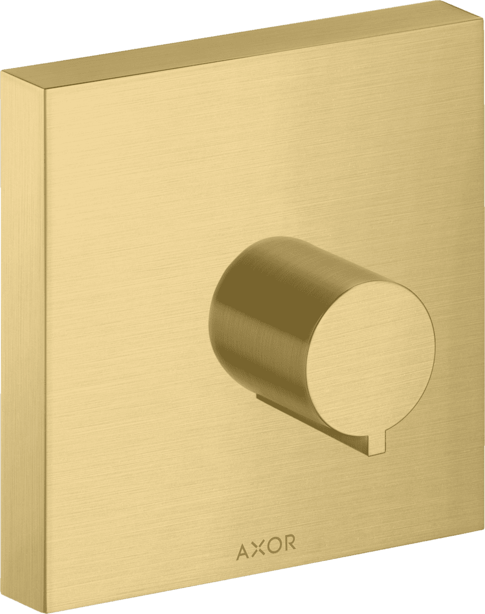 Bild von HANSGROHE AXOR ShowerSolutions Absperrventil 120/120 Unterputz eckig #10972250 - Brushed Gold Optic