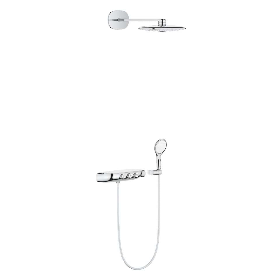 Bild von GROHE Rainshower System SmartControl Duo 360 Duschsystem mit Thermostatbatterie Auf-/Unterputz Kombination #26443000 - chrom