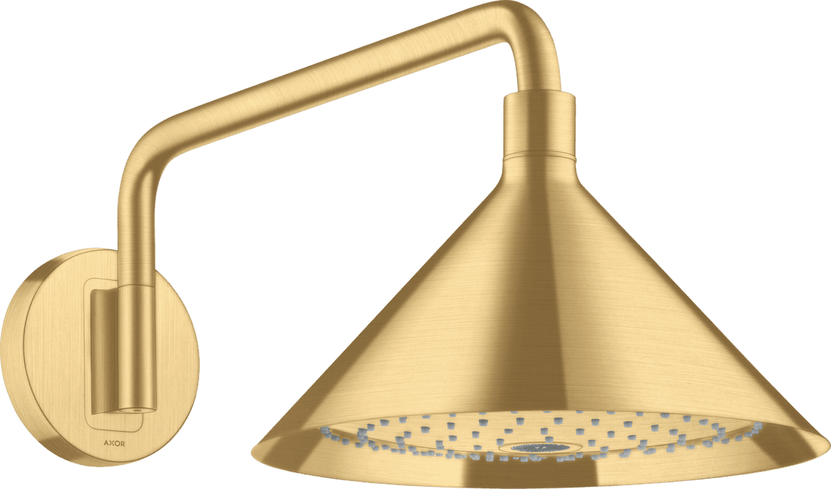 Bild von HANSGROHE AXOR Showers/Front Kopfbrause 240 2jet mit Brausearm #26021250 - Brushed Gold Optic