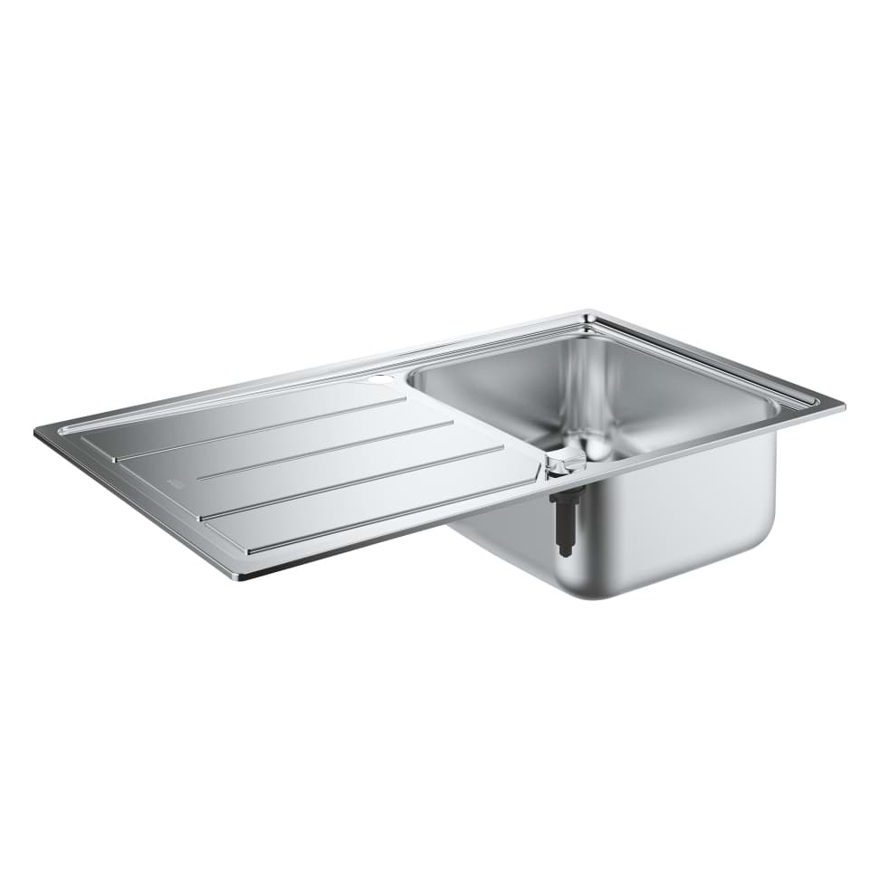Bild von GROHE K500 Edelstahlspüle mit Abtropffläche #31571SD0 - edelstahl