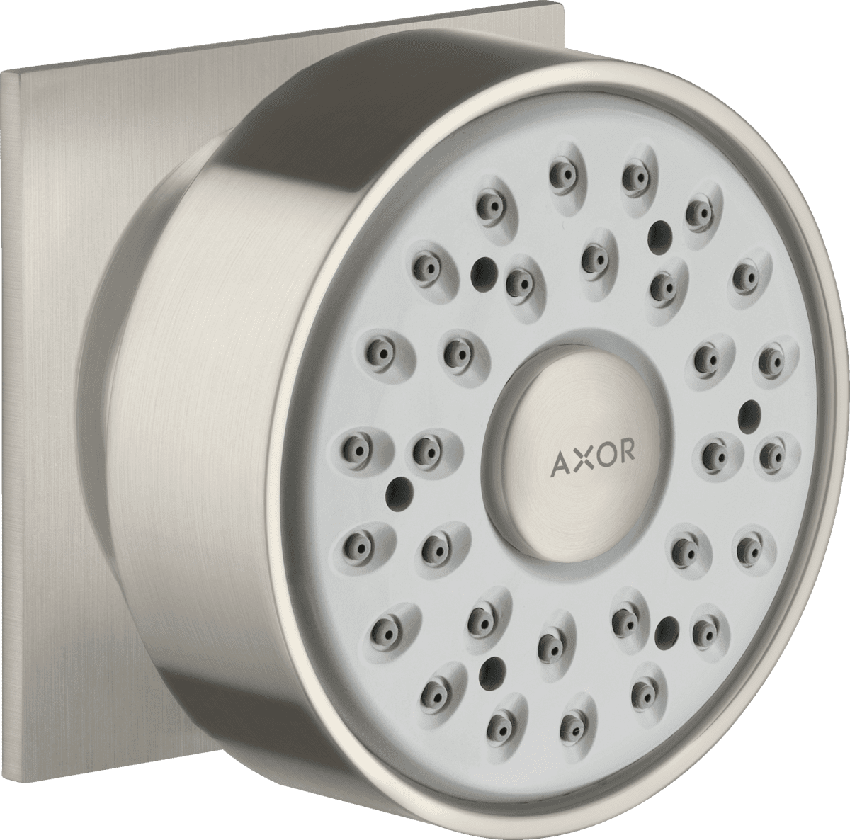 Bild von HANSGROHE Seitenbrause 1jet eckig #28469800 - Edelstahl Optic