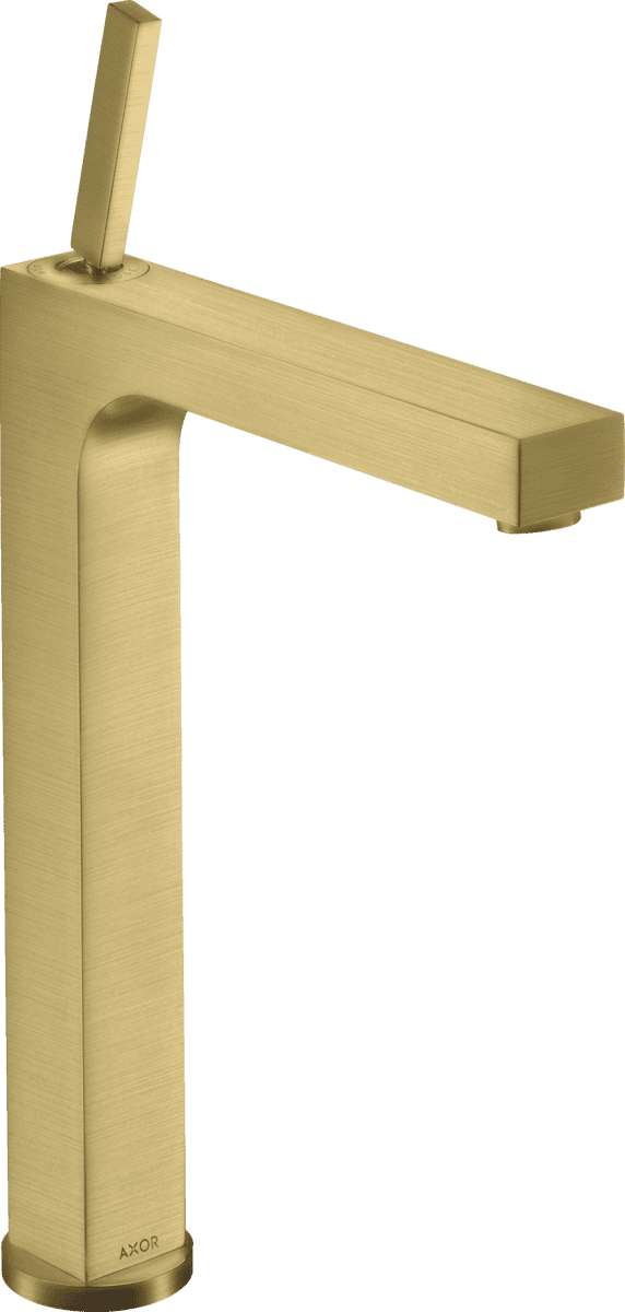 Bild von HANSGROHE AXOR Citterio Einhebel-Waschtischmischer 280 mit Pingriff für Aufsatzwaschtische mit Zugstangen-Ablaufgarnitur #39020950 - Brushed Brass