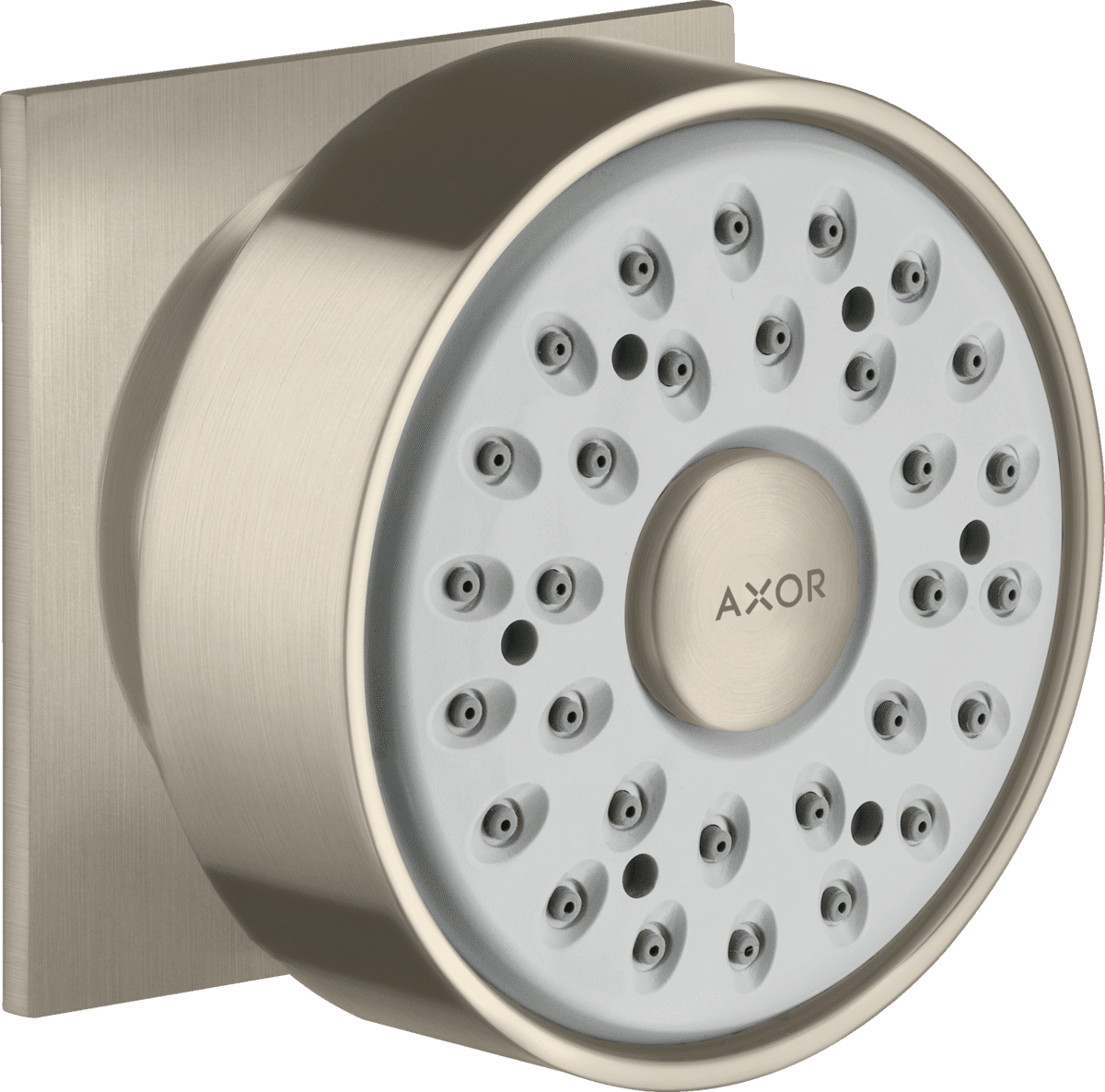 Bild von HANSGROHE Seitenbrause 1jet eckig #28469820 - Brushed Nickel