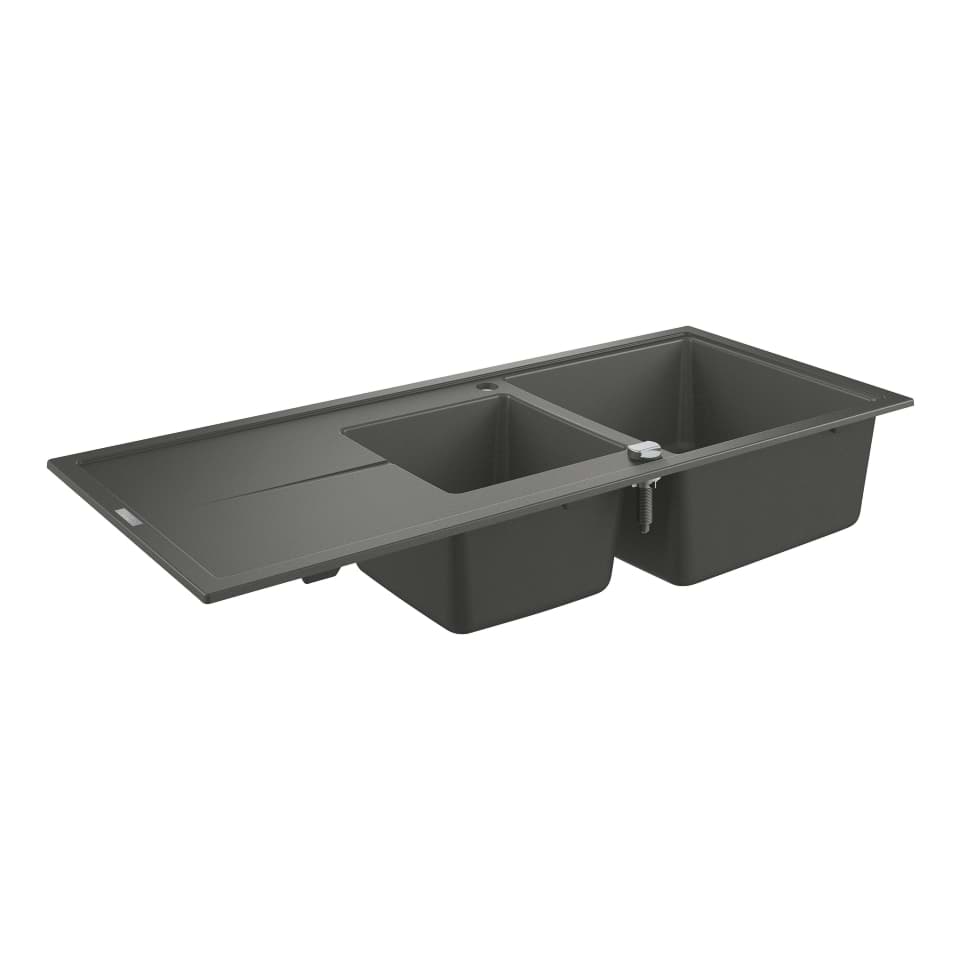 Bild von GROHE K400 Kompositspüle mit Abtropffläche #31643AT0 - granit grau