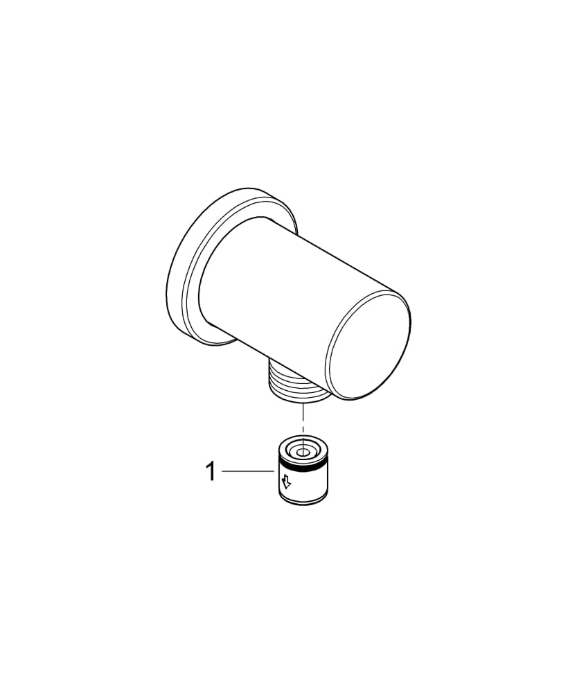 Bild von 27057DC0 Rainshower Shower outlet elbow, 1/2″