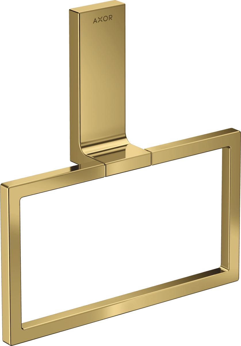 Bild von HANSGROHE AXOR Universal Rectangular Handtuchring #42623990 - Polished Gold Optic