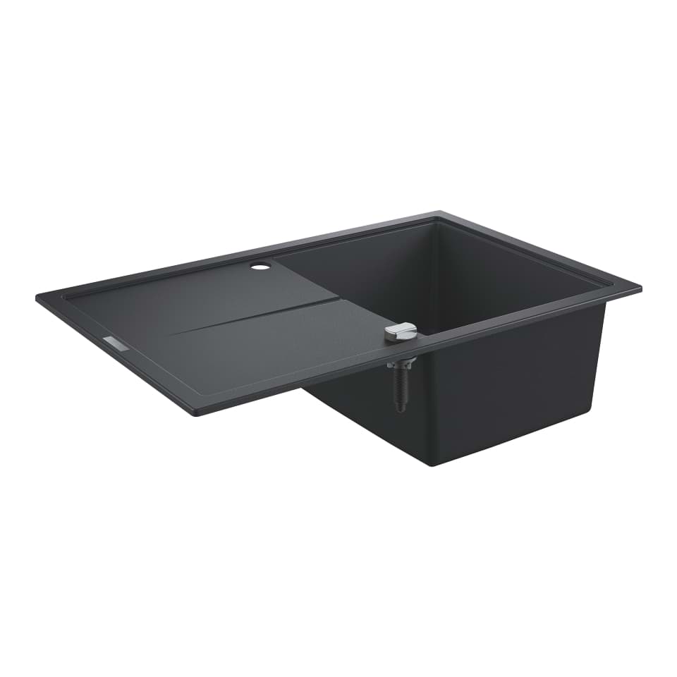 Bild von GROHE K400 Kompositspüle mit Abtropffläche #31639AP0 - granit schwarz