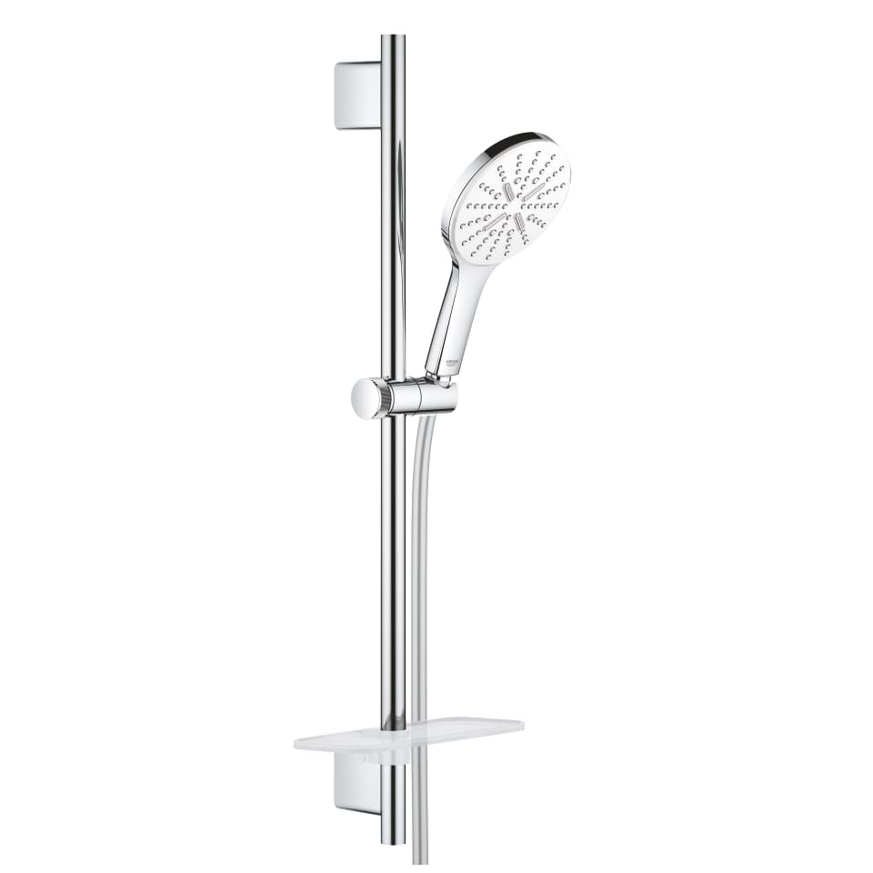 Bild von GROHE Rainshower SmartActive 130 Brausestangenset 3 Strahlarten #26577LS0 - moon white