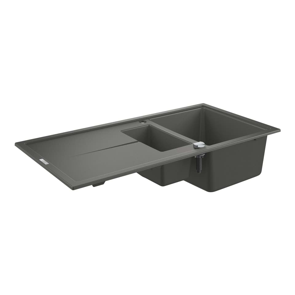 Bild von GROHE K400 Kompositspüle mit Abtropffläche #31642AT0 - granit grau