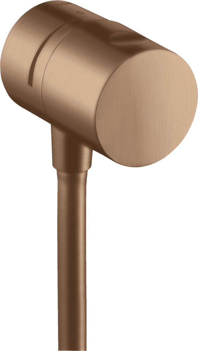 Obrázek HANSGROHE AXOR Uno nástěnný připojovací uzávěr s uzavíracím ventilem #38882310 - kartáčovaný červenozlatý