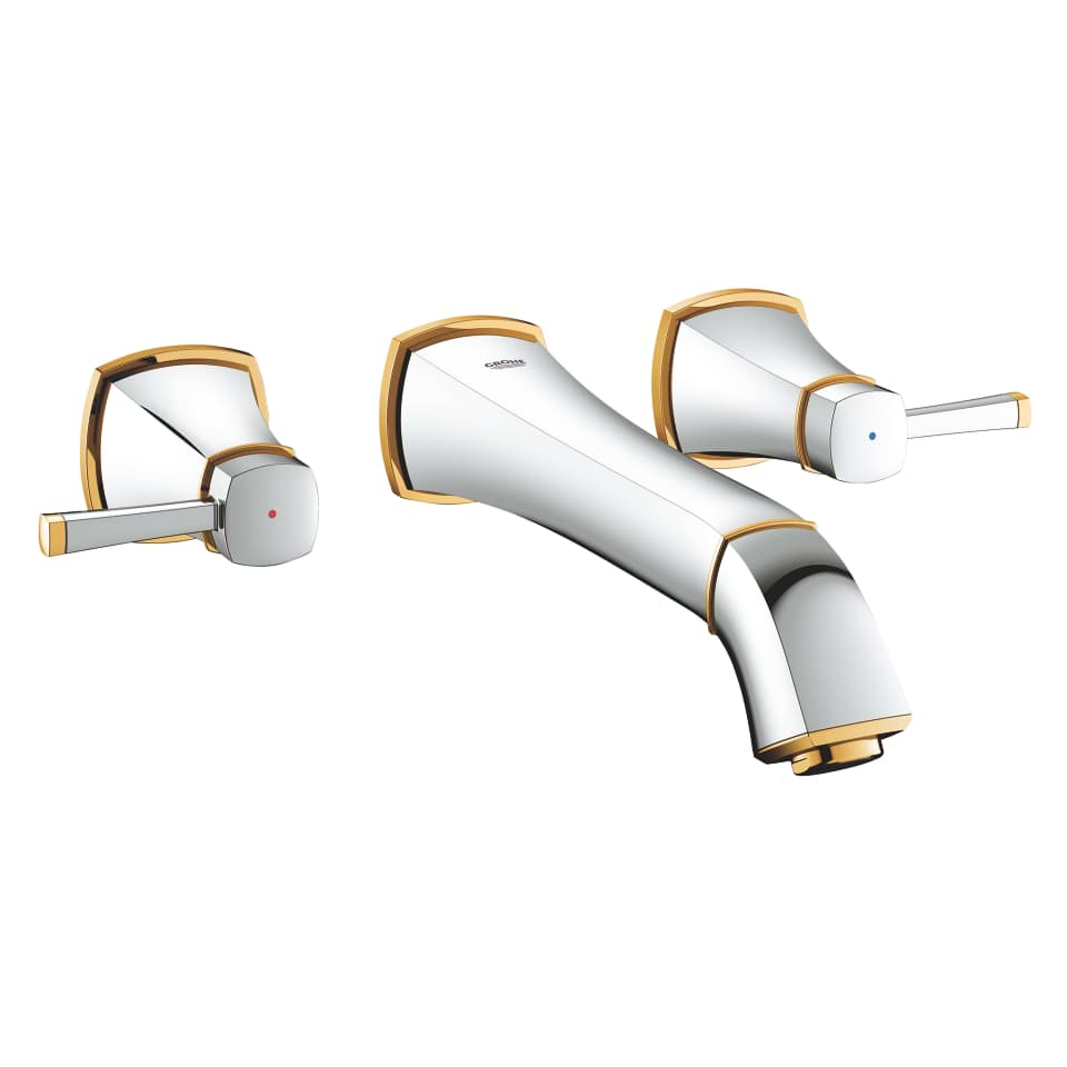 Bild von GROHE Grandera 3-Loch-Waschtischbatterie, 1/2″ #20415IG0 - chrom/gold