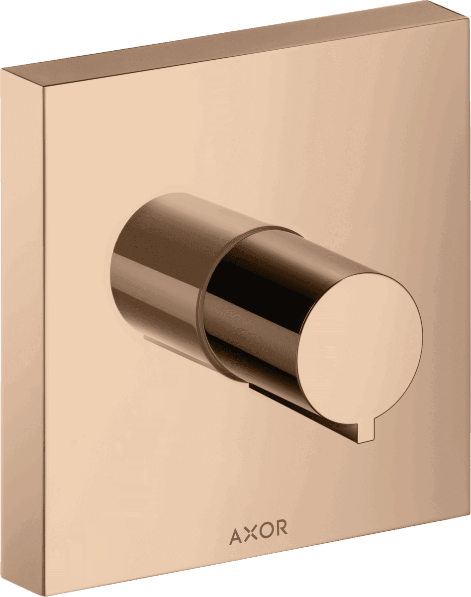 Bild von HANSGROHE AXOR ShowerSolutions Absperrventil 120/120 Unterputz eckig #10972300 - Polished Red Gold