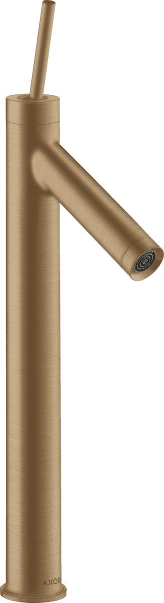 Bild von HANSGROHE AXOR Starck Einhebel-Waschtischmischer 250 mit Pingriff für Aufsatzwaschtische mit Ablaufgarnitur #10129140 - Brushed Bronze