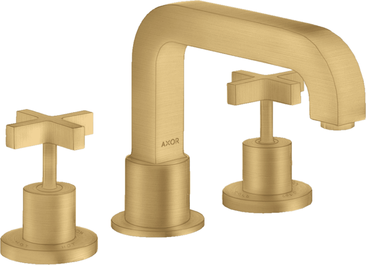 Bild von HANSGROHE AXOR Citterio 3-Loch Wannenrandarmatur mit Kreuzgriffen #39436250 - Brushed Gold Optic