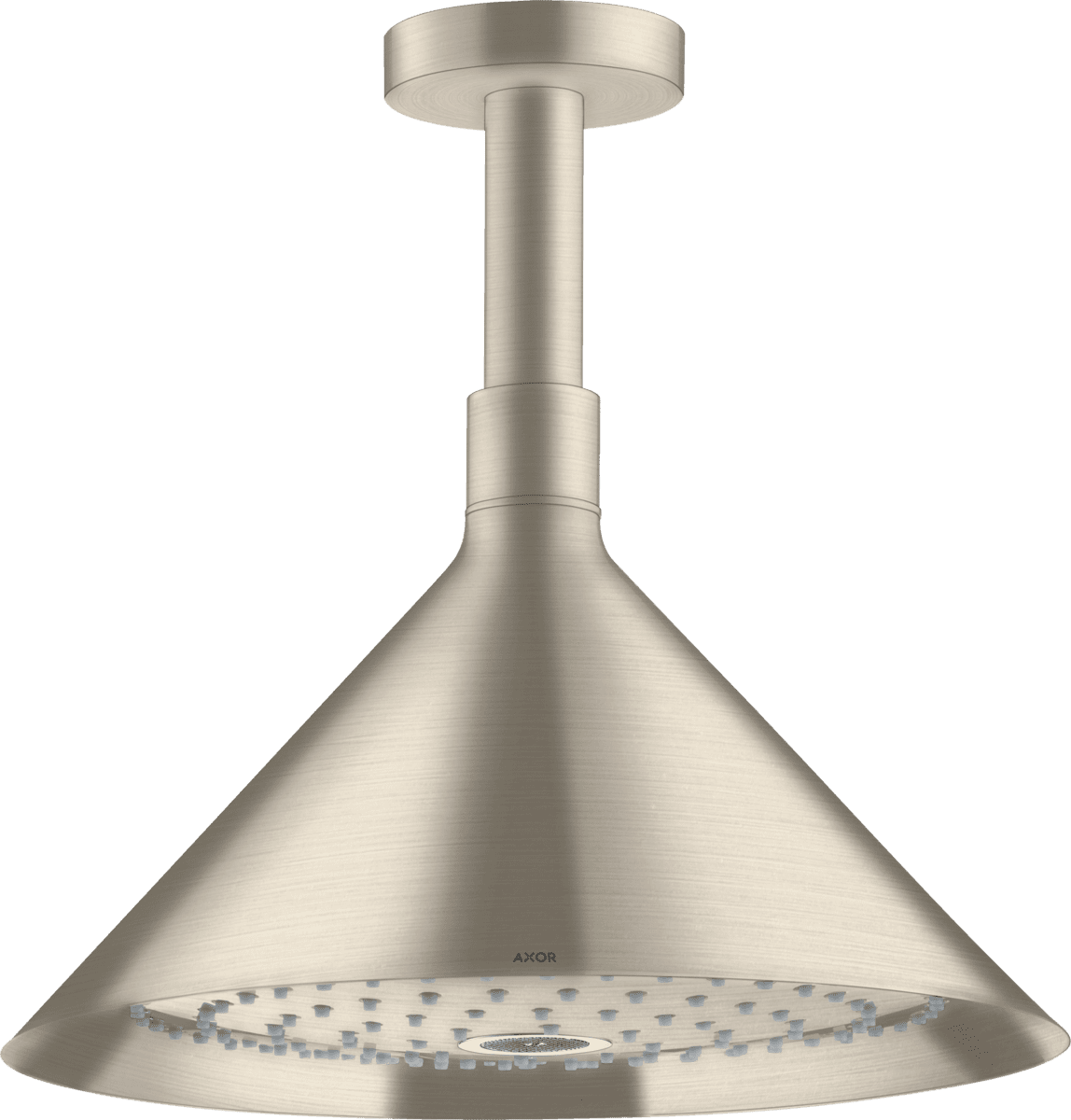 Bild von HANSGROHE AXOR Showers/Front Kopfbrause 240 2jet mit Deckenanschluss #26022820 - Brushed Nickel