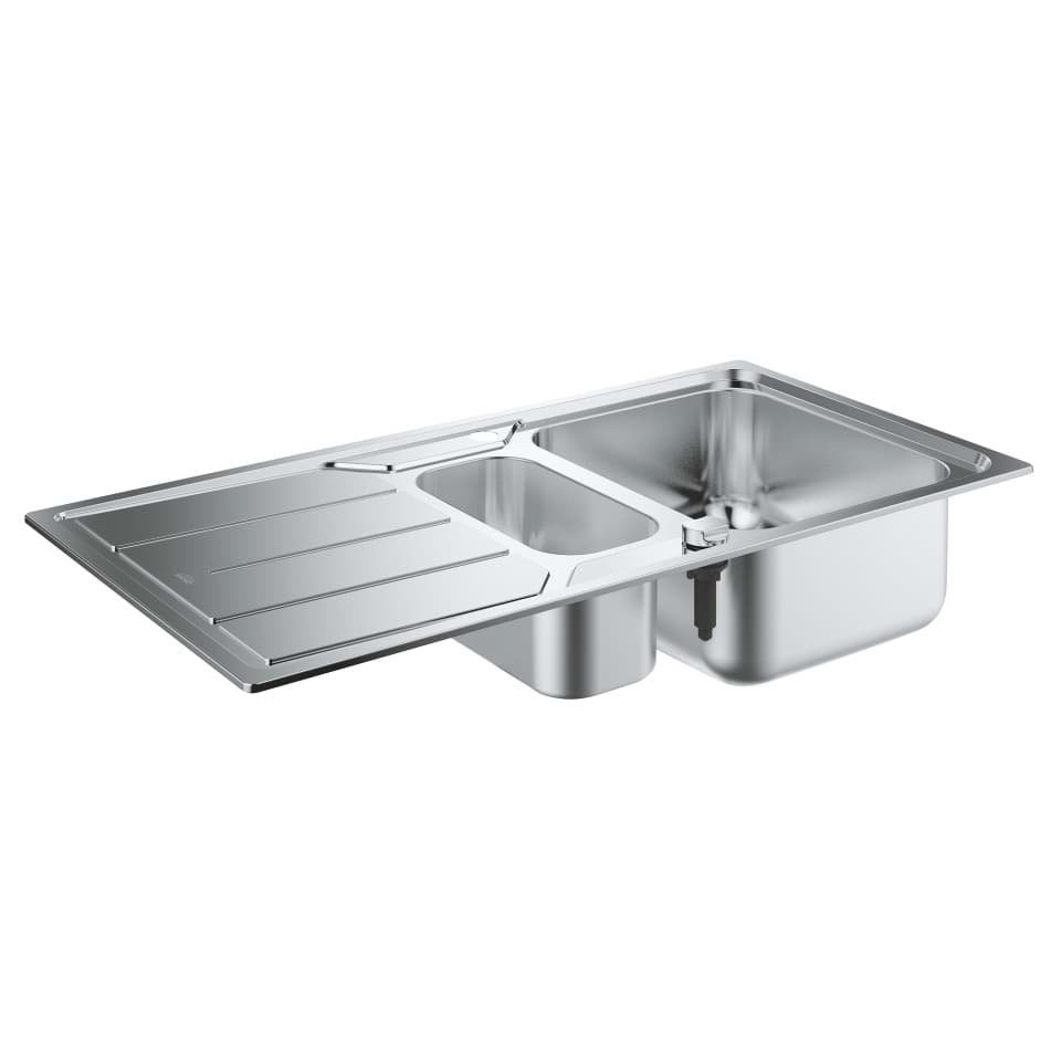 Bild von GROHE K500 Edelstahlspüle mit Abtropffläche #31572SD0 - edelstahl