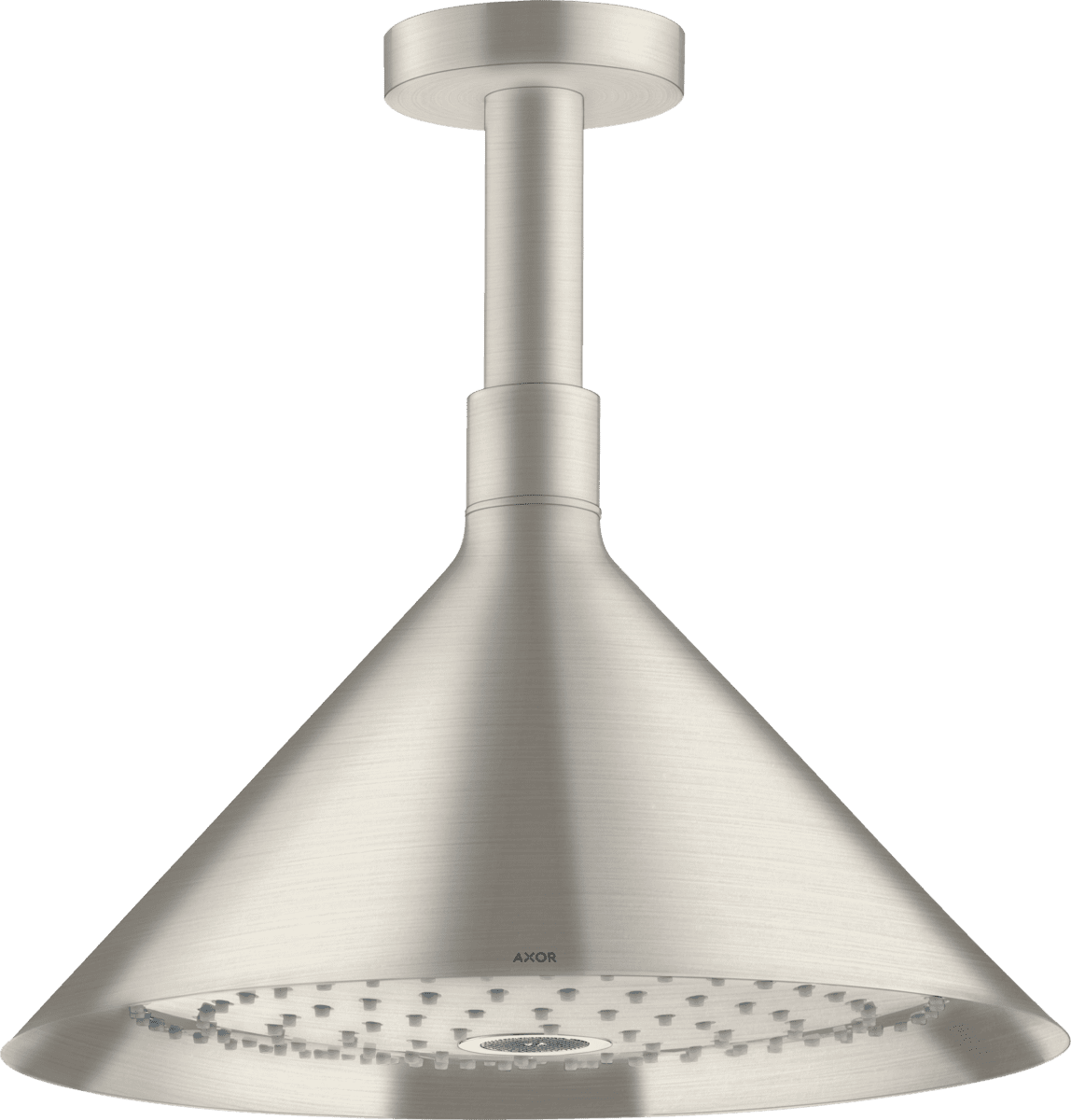 Bild von HANSGROHE AXOR Showers/Front Kopfbrause 240 2jet mit Deckenanschluss #26022800 - Edelstahl Optic