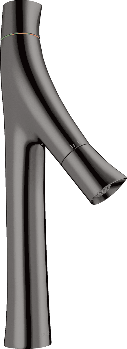 Bild von HANSGROHE AXOR Starck Organic 2-Griff Waschtischmischer 170 für Aufsatzwaschtische mit Ablaufgarnitur #12012330 - Polished Black Chrome