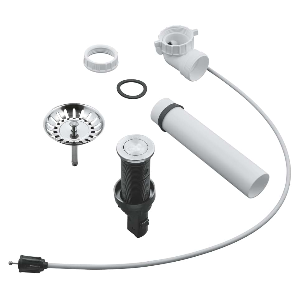 Picture of GROHE Drain set for kitchen sinks #40986SD0 - stainless steel