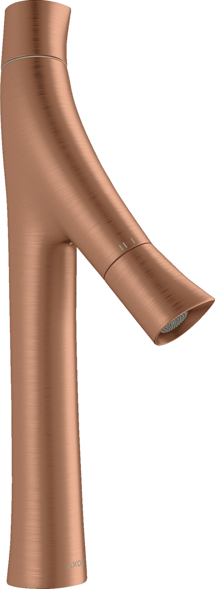 Bild von HANSGROHE AXOR Starck Organic 2-Griff Waschtischmischer 170 für Aufsatzwaschtische mit Ablaufgarnitur #12012310 - Brushed Red Gold