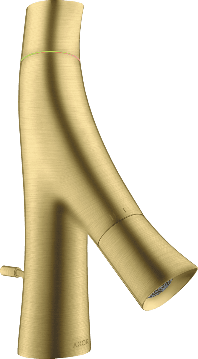 Bild von HANSGROHE AXOR Starck Organic 2-Griff Waschtischmischer 50 für Handwaschbecken mit Zugstangen-Ablaufgarnitur #12014950 - Brushed Brass