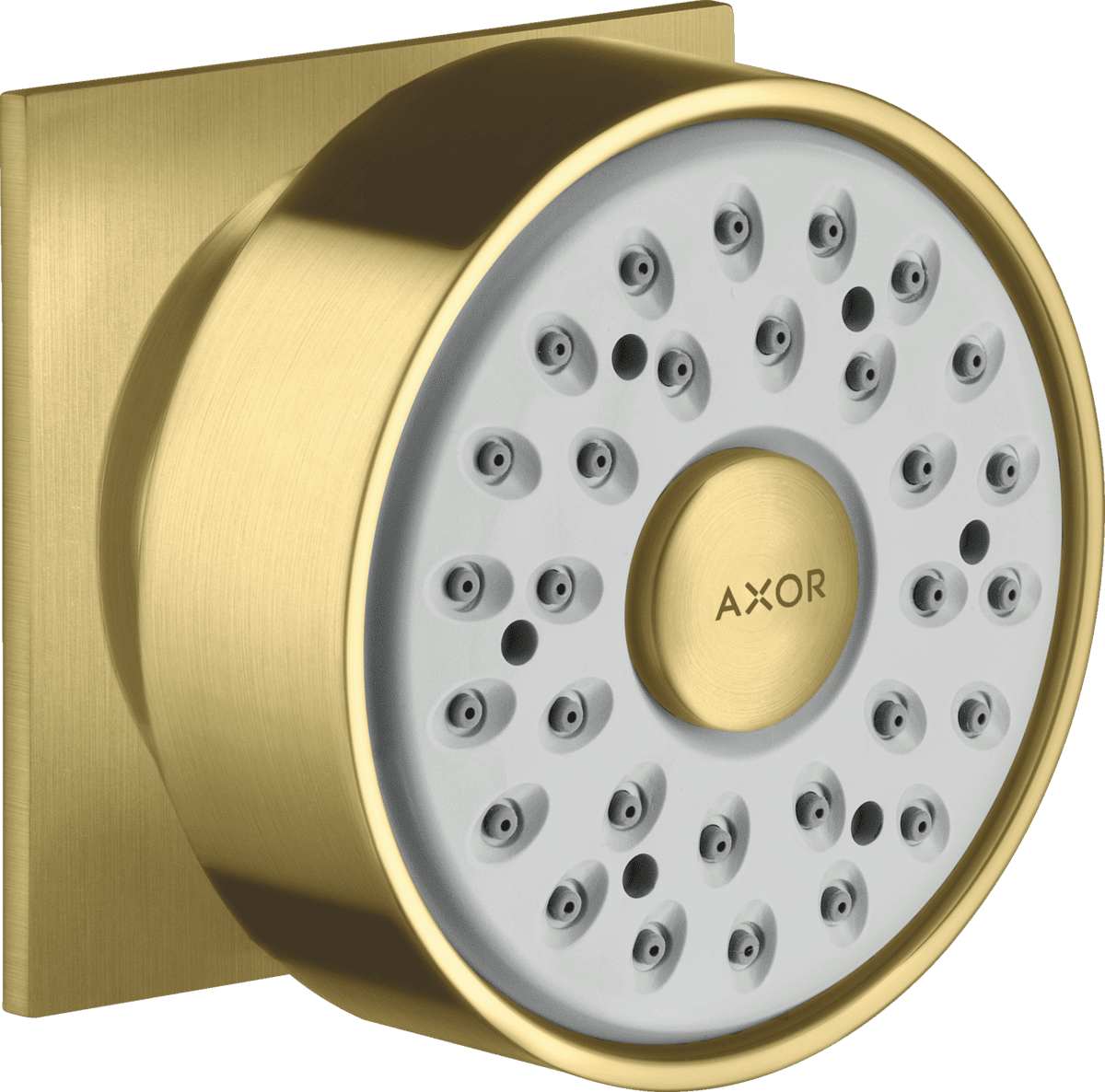 Bild von HANSGROHE Seitenbrause 1jet eckig #28469950 - Brushed Brass