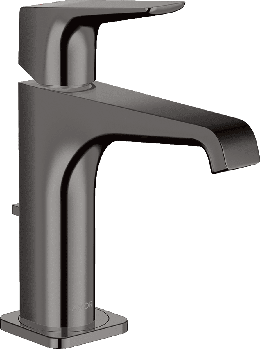 Bild von HANSGROHE AXOR Citterio E Einhebel-Waschtischmischer 130 mit Hebelgriff und Zugstangen-Ablaufgarnitur #36110330 - Polished Black Chrome