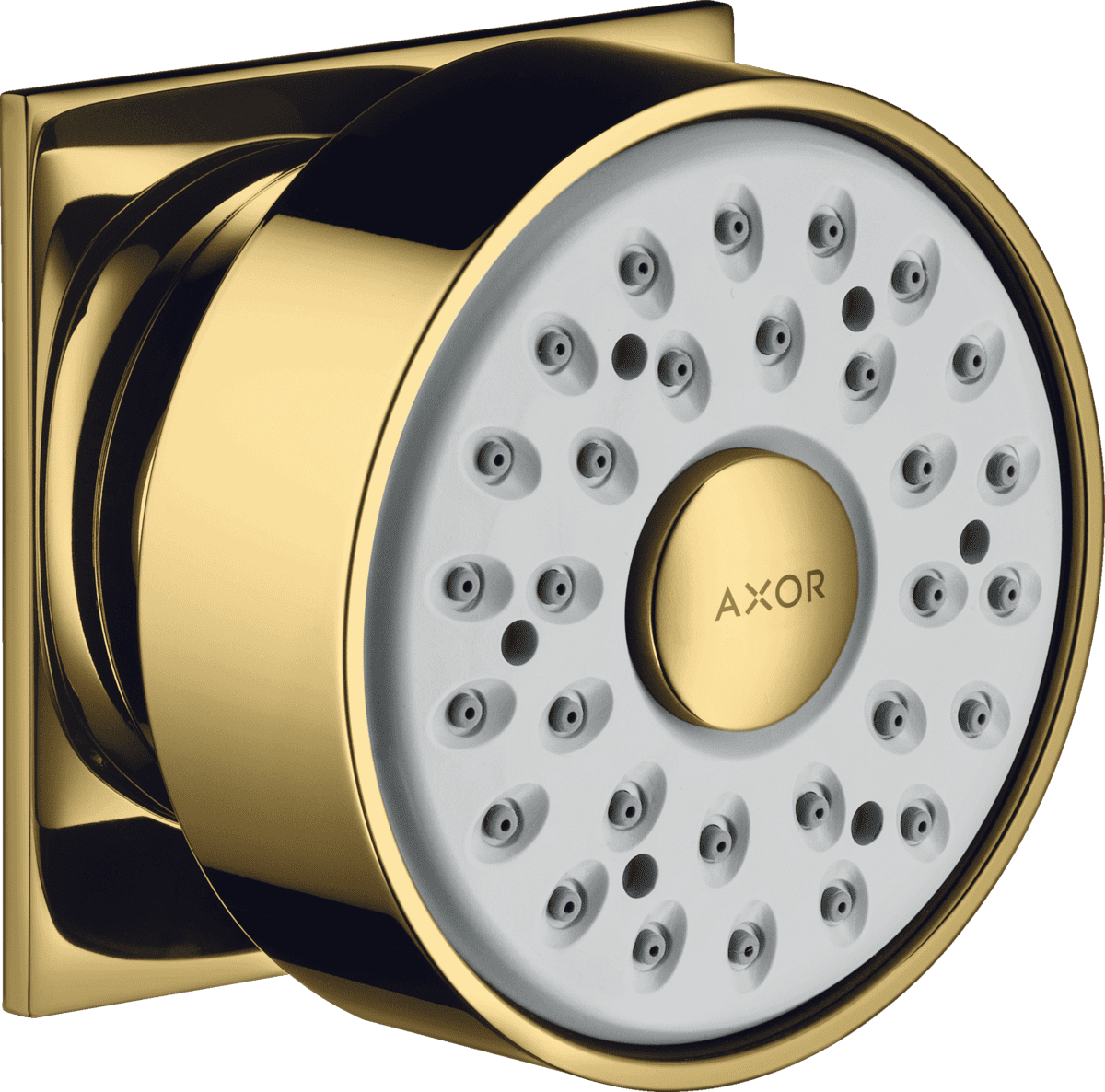 Bild von HANSGROHE Seitenbrause 1jet eckig #28469990 - Polished Gold Optic