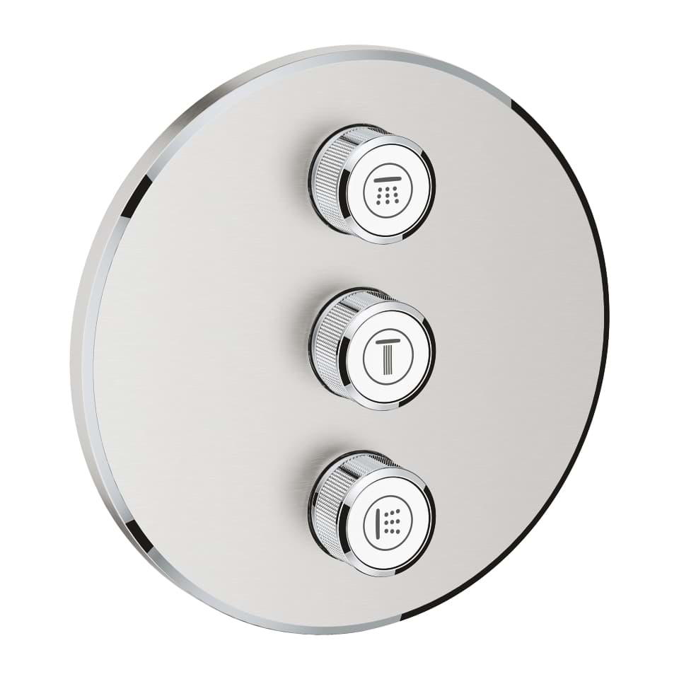 Bild von GROHE Grohtherm SmartControl 3-fach Unterputzventil #29122DC0 - supersteel