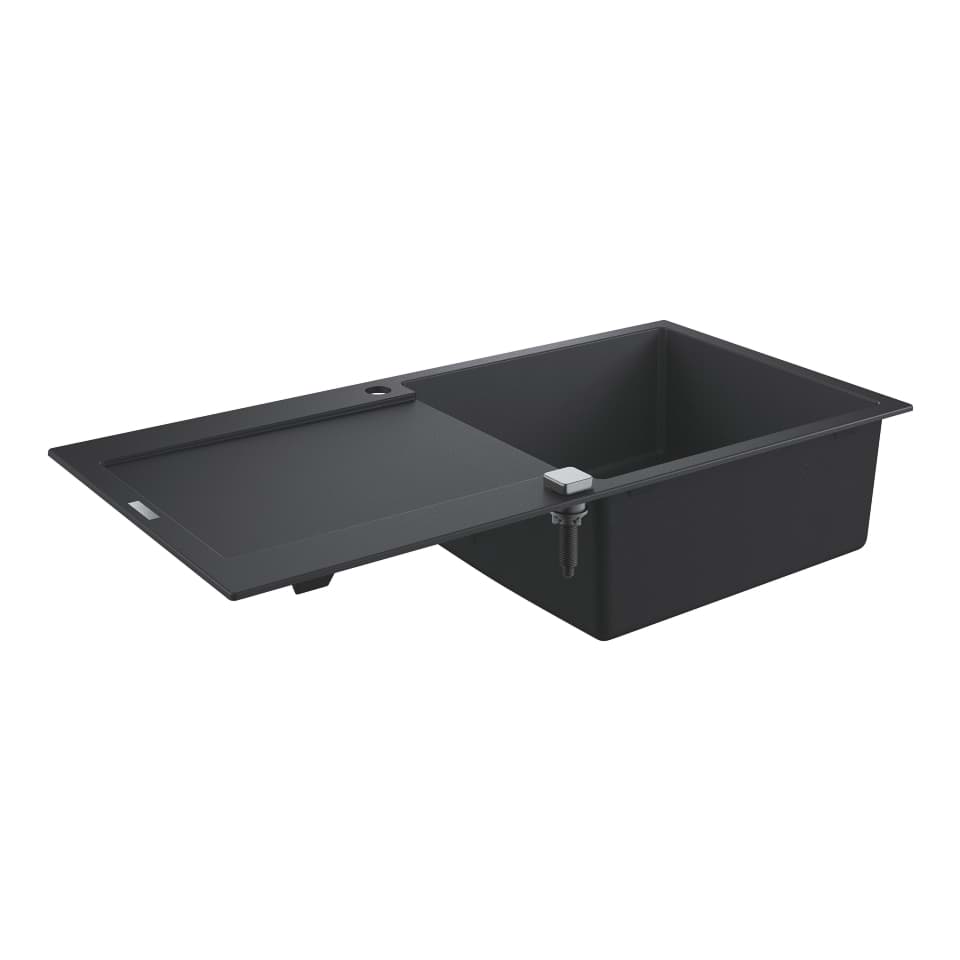 Bild von GROHE K500 Kompositspüle mit Abtropffläche #31645AP0 - granit schwarz