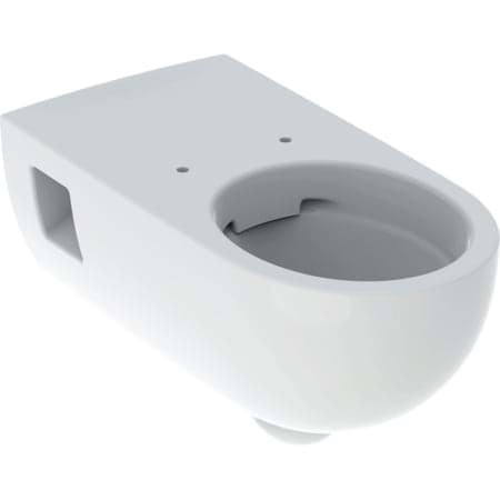 Bild von GEBERIT Renova Comfort Wand-WC Tiefspüler, verlängerte Ausladung, teilgeschlossenes Keramikdesign, barrierefrei, Rimfree #500.693.01.1 - weiß