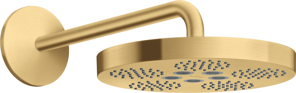 Bild von HANSGROHE AXOR One Kopfbrause 280 1jet mit Brausearm #48491250 - Brushed Gold Optic