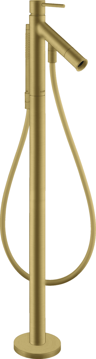 Bild von HANSGROHE AXOR Starck Einhebel-Wannenmischer bodenstehend mit Pingriff #10456950 - Brushed Brass