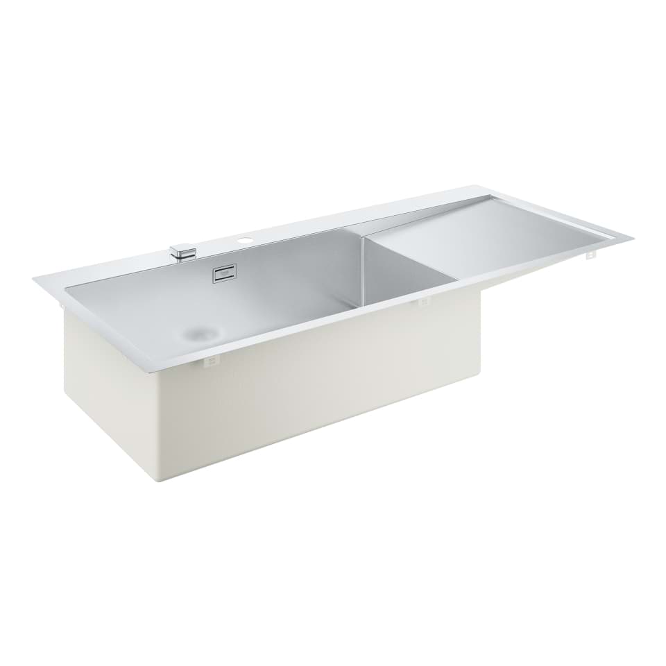 Bild von GROHE K1000 Edelstahlspüle mit Abtropffläche #31581SD1 - edelstahl