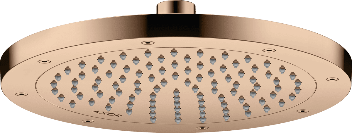 Bild von HANSGROHE AXOR ShowerSolutions Kopfbrause 245 1jet EcoSmart+ #35389300 - Polished Red Gold
