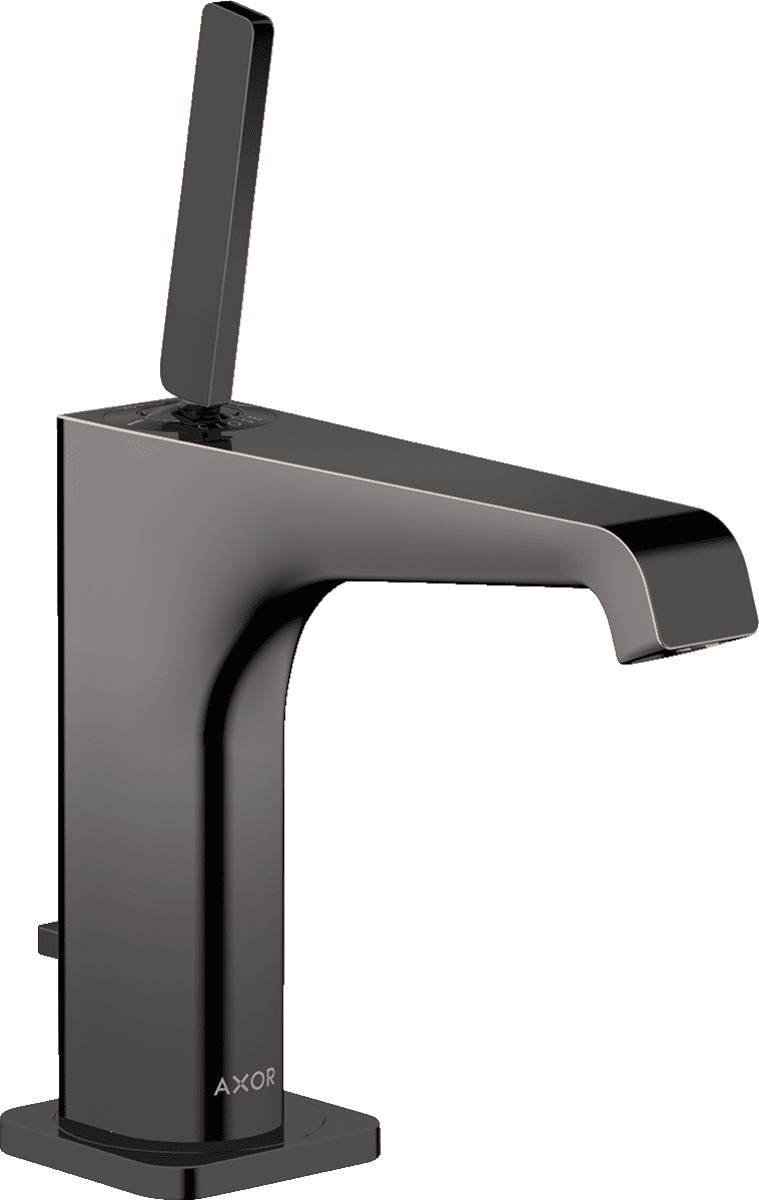 Bild von HANSGROHE AXOR Citterio E Einhebel-Waschtischmischer 130 mit Pingriff und Zugstangen-Ablaufgarnitur #36100330 - Polished Black Chrome